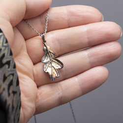 Necklace OAK LEAF - Sterling Silver 925