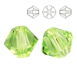 5328 MM 4 Swarovski XILION Bicone PERIDOT