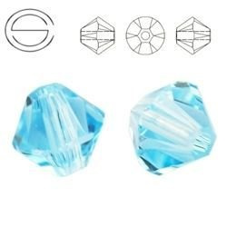 5328 MM 3 Swarovski XILION Bicone AQUAMARINE