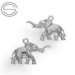 CHAP-9 SŁOŃ do podwieszania Srebro 925 RODOWANE