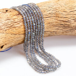 KN-RS-4,0 LAB Natural stone - round smooth - LABRADORITE