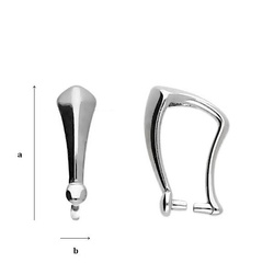 KSV-02 Krawatka do Swarovskiego Srebro 925 /gram