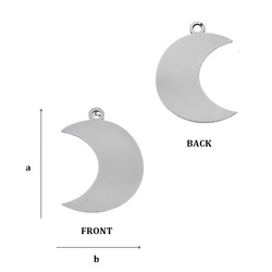 CL-501 MOON Pendant 13,0 mm Sterling Silver 925