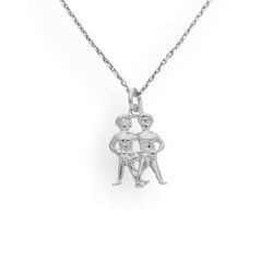 Srebrny naszyjnik ZNAK ZODIAKU BLIŹNIĘTA - p. 925