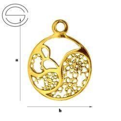 CHAZ-141 Element do podwies. Srebro 925 POZŁACANE