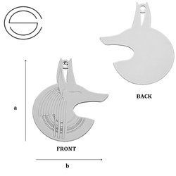 CL-328 ANUBIS Pendant 21,7 x 17,8 mm Sterling Silver 925