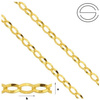 Rolo RZ-093 Łańcuszek (10 cm) Srebro 925 POZŁACANE