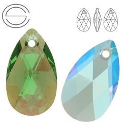 6106 MM 22 Swarovski Pear-shaped ERINITE SHIMMER