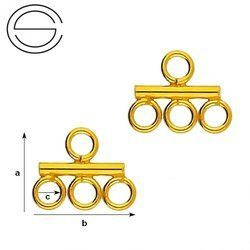 WDZ-1 Zakończenie naszyjnika Srebro 925 POZŁACANE