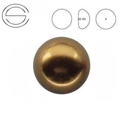 5817 MM 6 Swarovski Cabochon ANTIQUE BRASS PEARL