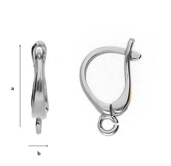 BK-31 Snap Earrings Silver 925