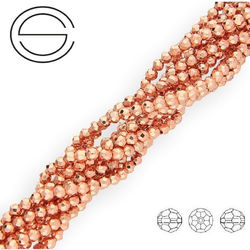 KN-RF-3,0 HEM RGPL Natural stone - round faceted - PLATED HEMATITE