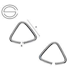 KRT-8 Ogniwko trójkątne otwarte Srebro p. 925