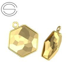 4683/J MM 12 Swarovski Hexagon - oprawa - Gold