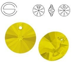 6428 MM 8 Swarovski XILION Disc YELLOW OPAL