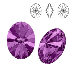 4122 MM 14 Swarovski Oval Rivoli AMETHYST F