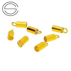 TWZ-5 Zakończenie do rzemieni Srebro 925 POZŁACANE