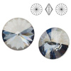 1122 MM 12 Swarovski Rivoli BLUE SHADE BLSH F