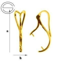 KWZ-30 Krawatka do Swarovski Srebro 925 POZŁACANE