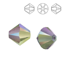 5328 MM 4 Swarovski XILION Bicone PARADISE SHINE