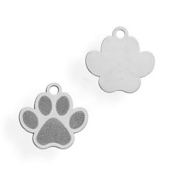 CL-315 PAW Pendant 9,7 x 10,0 mm Sterling Silver 925