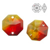 8116 MM 14 Swarovski Octagon FIREAOPAL GOLDT