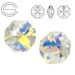 6401 MM 12 Swarovski Octagon Crystal AB