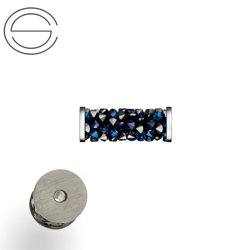 5950 MM 15 Swarovski Fine Rocks Tube BERMUDA BLUE