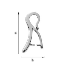 KW-25 Krawatka do Swarovskiego Srebro 925 /gram