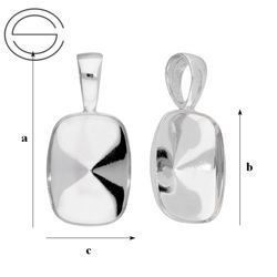 KW-100/14 Krawatka do wklejania 4568 14mm Srebro 925 /gram