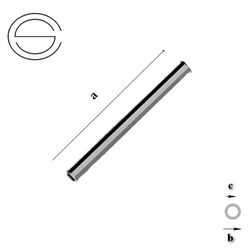SPRUR 2520 Rurka prosta 25 mm Srebro 925