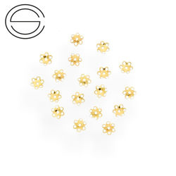 P5KZ Przekładka do pereł Srebro 925 POZŁACANE