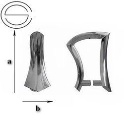 KSVP-01 Krawatka do Swarovski Srebro 925 RODOWANE