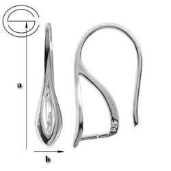 BO-37 Bigle otwarte do Swarovskiego Srebro 925 /gram
