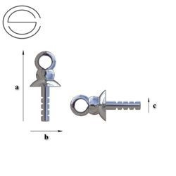 18/Z4 Zakończenie - łącznik Srebro 925