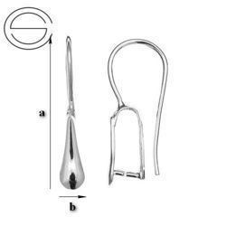 BO-33 Bigle otwarte do Swarovskiego Srebro 925 /gram