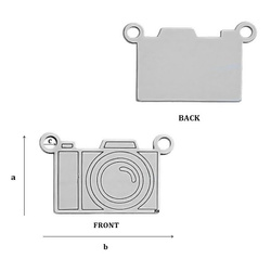 CL-101 CAMERA Pendant Sterling SIlver 925
