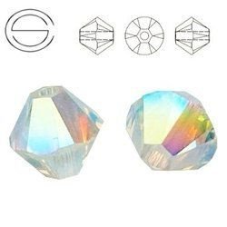 5328 MM 5 Swarovski Bicone Crystal AB 2x 2 szt.