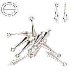 65M001 MM 14 Swarovski Trumpet Cap - RHODIUM