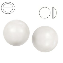 2080/4 SS 10 Swarovski Cabochon WHITE PEARL HF