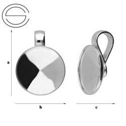 KWP-123/14 Krawatka do Rivoli Srebro 925 RODOWANE