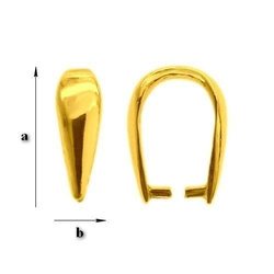 KWZ-02 Bail 925 silver Gold Plated
