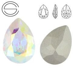4320 MM 10 Swarovski Pear-shaped Crystal AB F