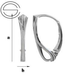 BBA-10 Leverbacks - Earring Hooks - Sterling Silver 925 / gram