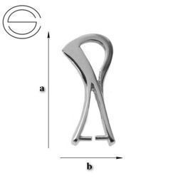 KWP-26 Krawatka Srebro 925 RODOWANE