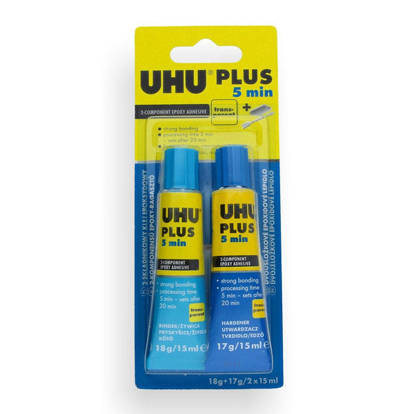 Klej Epoksydowy UHU 5 min 15 + 15 ml | Akcesoria \ Kleje \ UHU | Tytuł ...