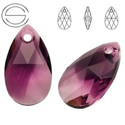 6106 MM 22 Swarovski Pear-shaped AMETHYST BLEND