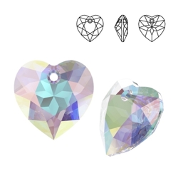 6432 MM 10,5 Swarovski Heart Cut Crystal AB
