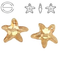 6721 MM 40 Swarovski Starfish GOLDEN SHADOW GSHA