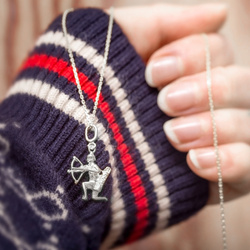 Srebrny naszyjnik ZNAK ZODIAKU STRZELEC - SREBRO